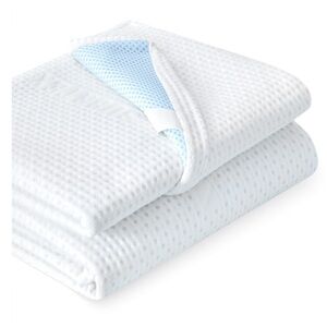 Cooling Mattress Topper 100% Viscose-White QUEEN SIZE
